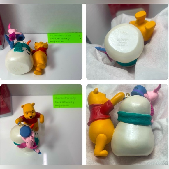 BNIB Vintage 1998 Hallmark Keepsake Ornament Winnie the Pooh Building a Snowman - Picture 13 of 16
